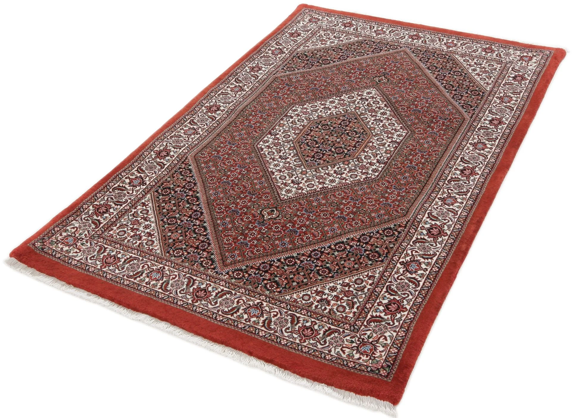 Alternative view of Bijar Persian Rug 110 × 185 cm in Wool & Silk, hand-knotted