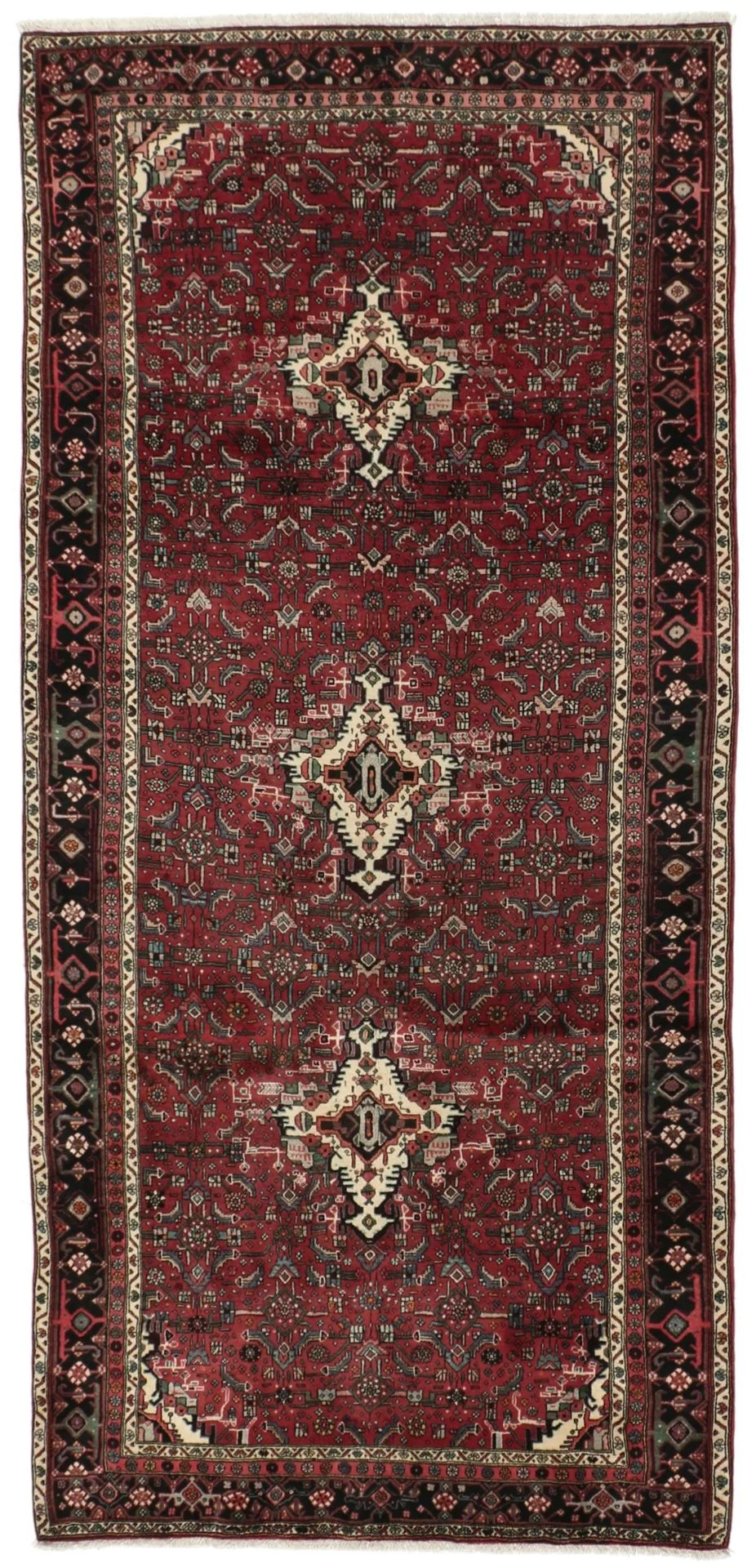 Hand-Knotted Bijar Persian Rug, 152 × 319 cm, Wool