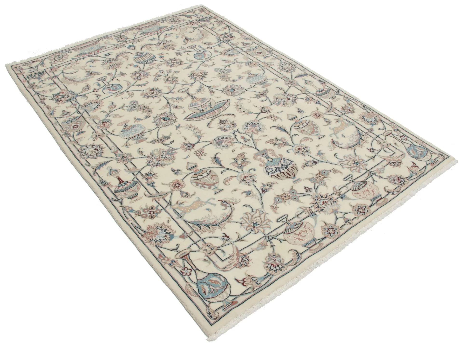 Alternative view of Kashmar Persian Rug 140 × 205 cm in Wool, hand-knotted