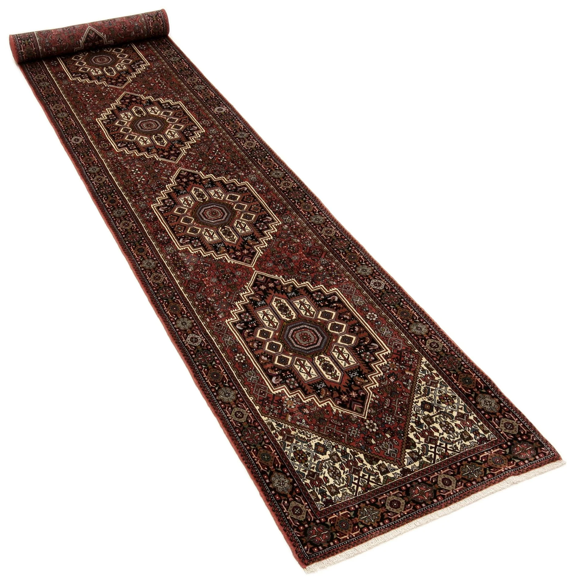 Alternative view of Wool Persian Rug 92 × 512 cm, hand-knotted