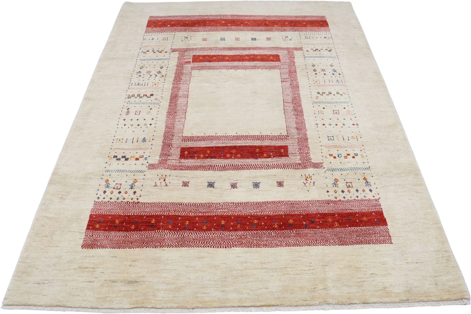 Alternative view of Hand-Knotted Loribaft Persian Rug, 202 × 290 cm, Wool