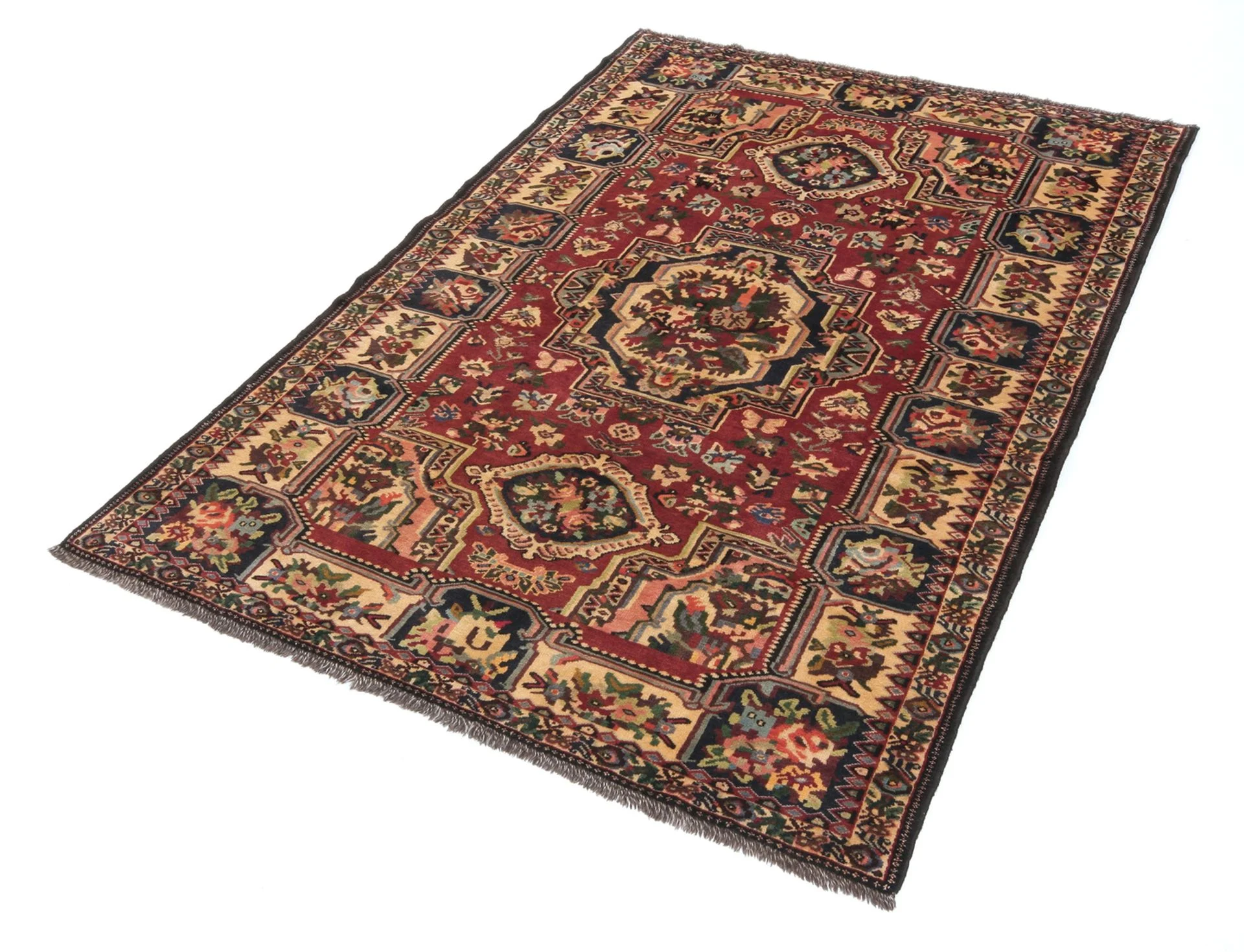 Alternative view of Hand-Knotted Bakhtiari Persian Rug, 166 × 255 cm, Wool