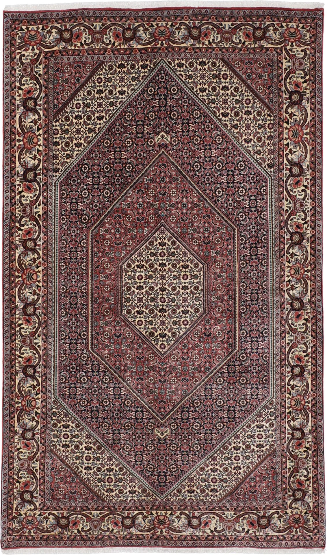 Hand-Knotted Bijar Persian Rug, 155 × 260 cm, Wool