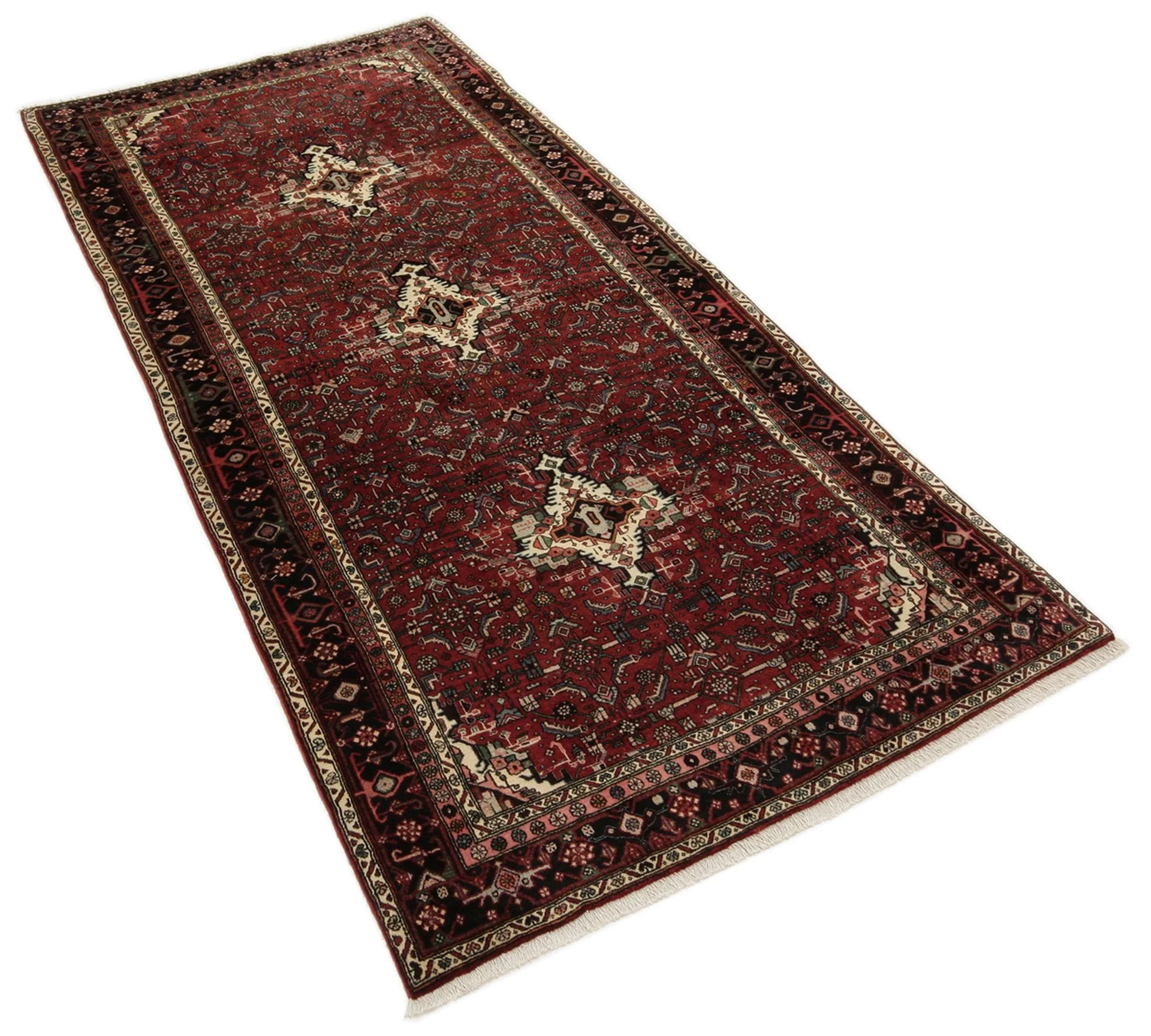 Alternative view of Hand-Knotted Bijar Persian Rug, 152 × 319 cm, Wool