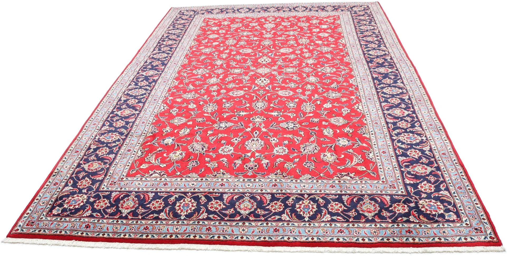 Alternative view of Hand-Knotted Kashan Persian Rug, 200 × 296 cm, Wool