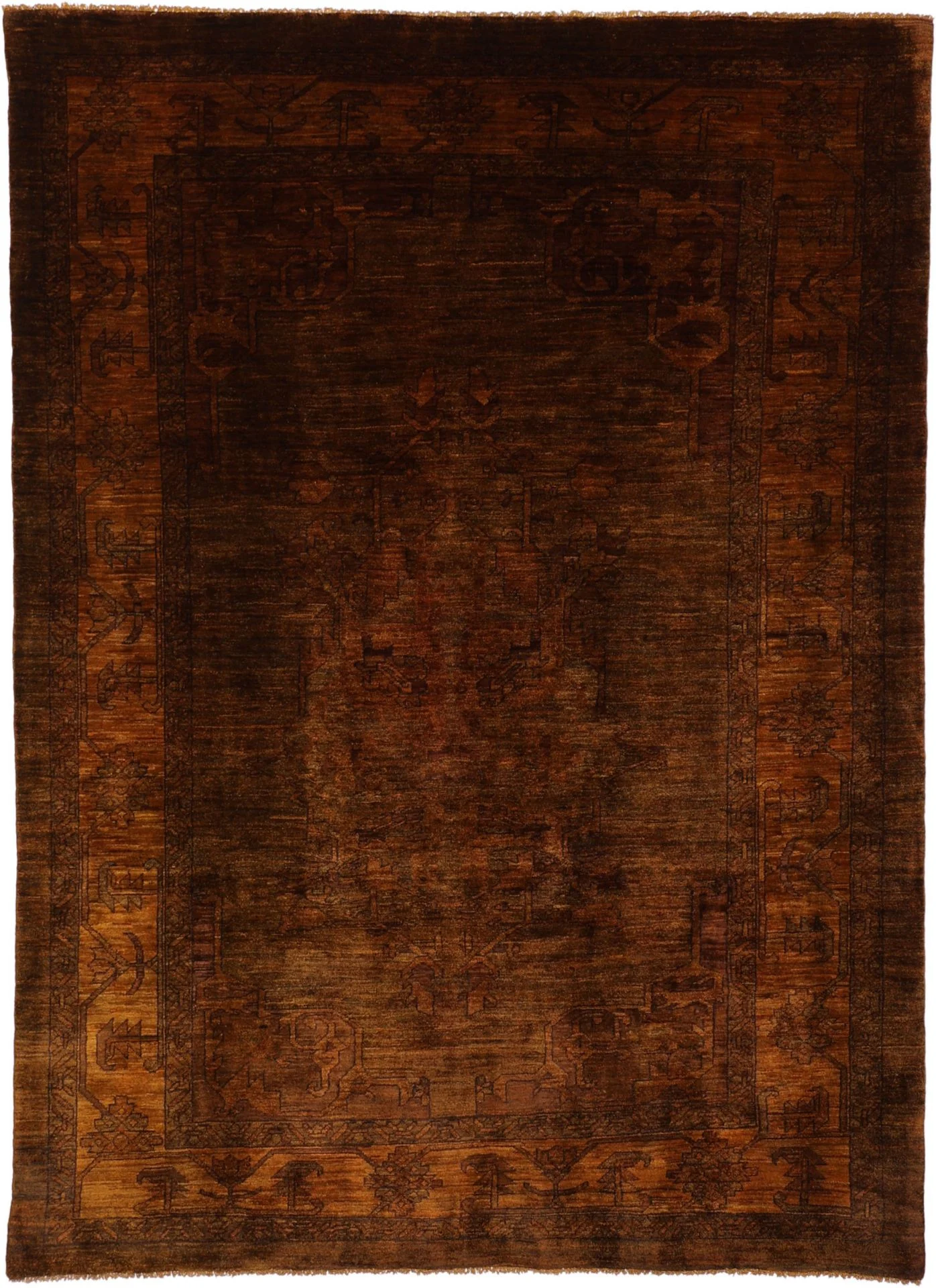 Wool Qashqai Persian Rug 205 × 283 cm, hand-knotted