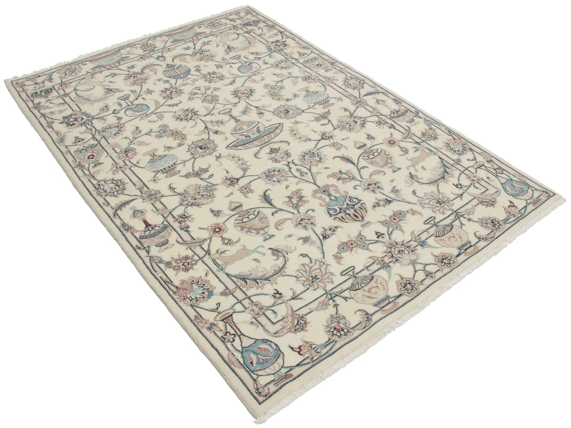 Alternative view of Kashmar Persian Rug 140 × 205 cm in Wool, hand-knotted