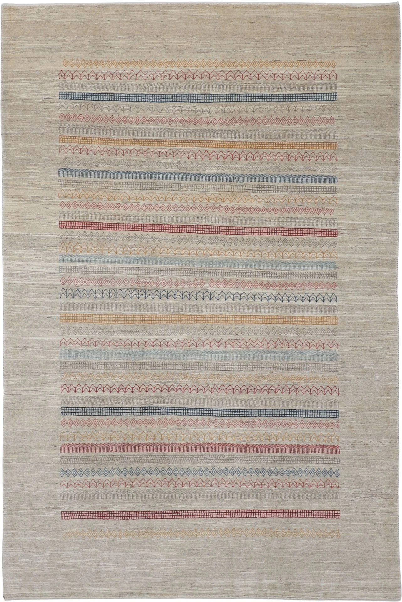 Hand-Knotted Loribaft Persian Rug, 200 × 290 cm, Wool