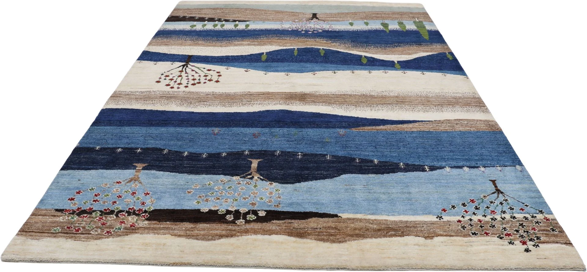 Alternative view of Loribaft Indian Rug 171 × 244 cm in Wool, hand-knotted