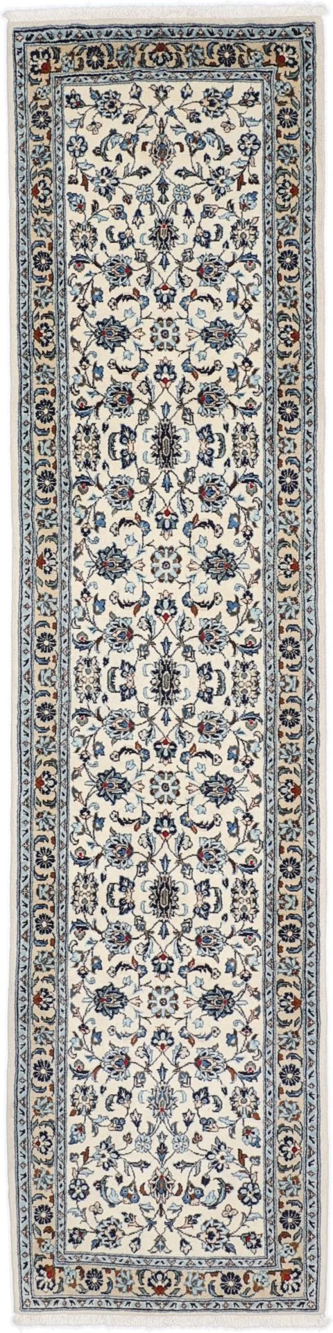 Wool Kashan Persian Rug 72 × 294 cm, hand-knotted