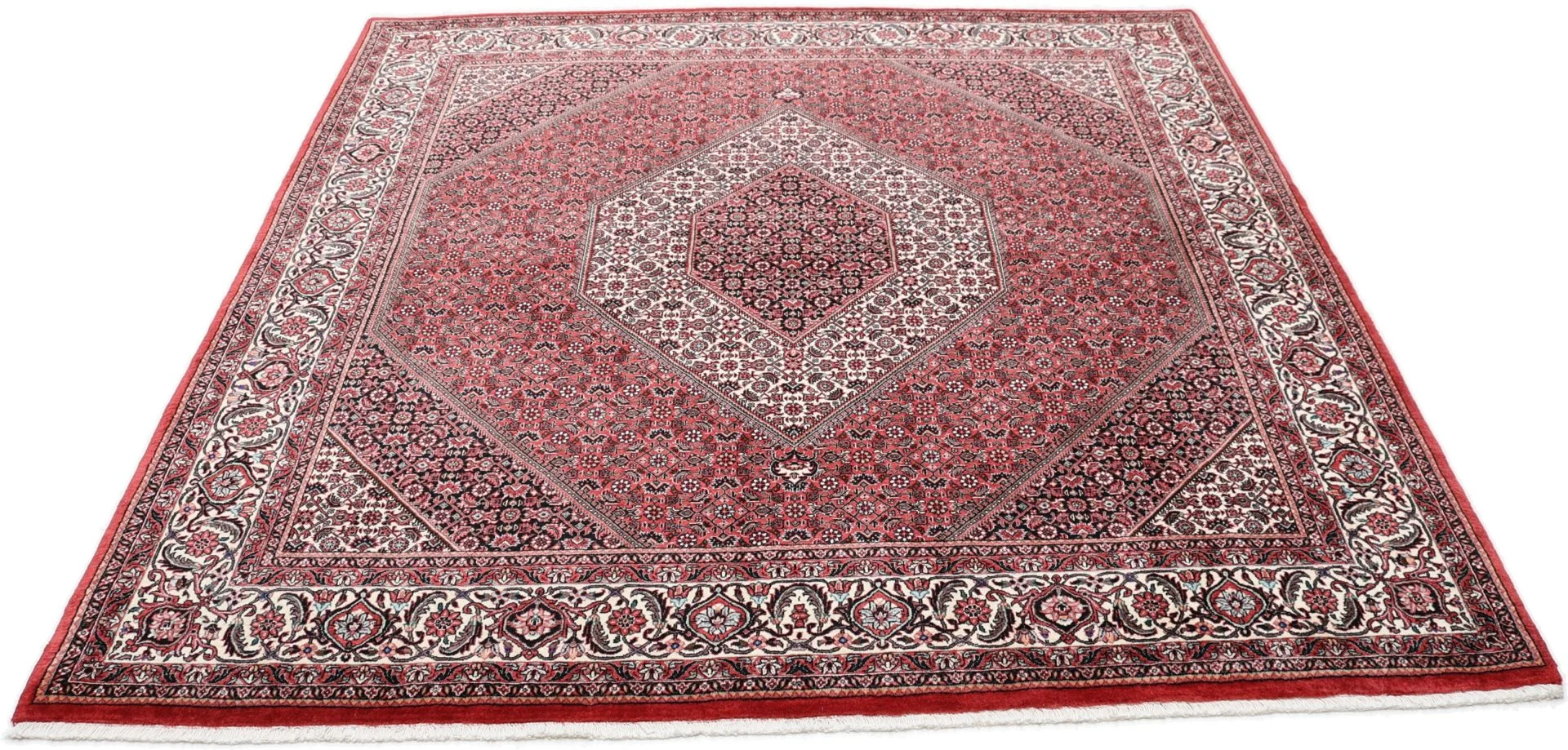 Alternative view of Bijar Persian Rug 210 × 210 cm in Wool, hand-knotted