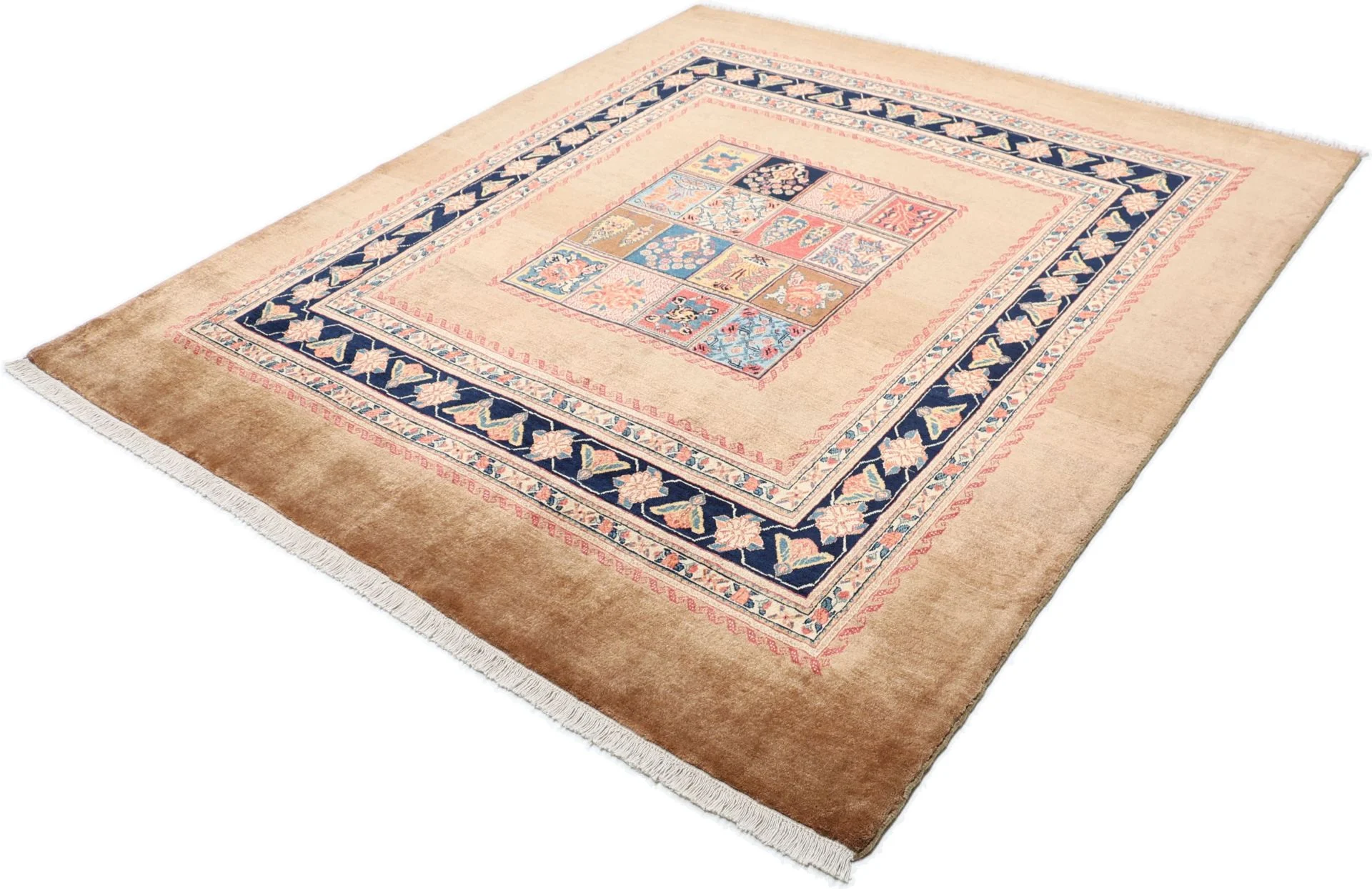 Hand-Knotted Sarouk Persian Rug, 198 × 209 cm, Wool - Image 3