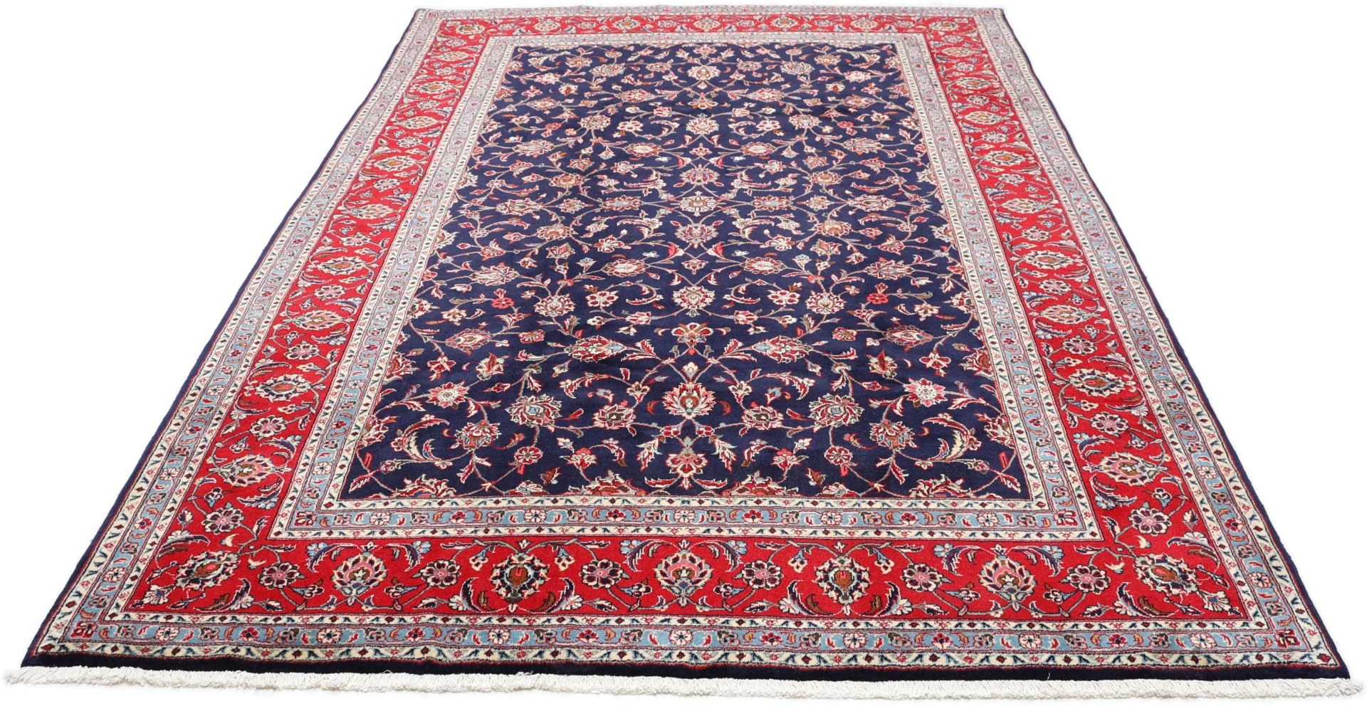 Alternative view of Hand-Knotted Kashan Persian Rug, 200 × 287 cm, Wool