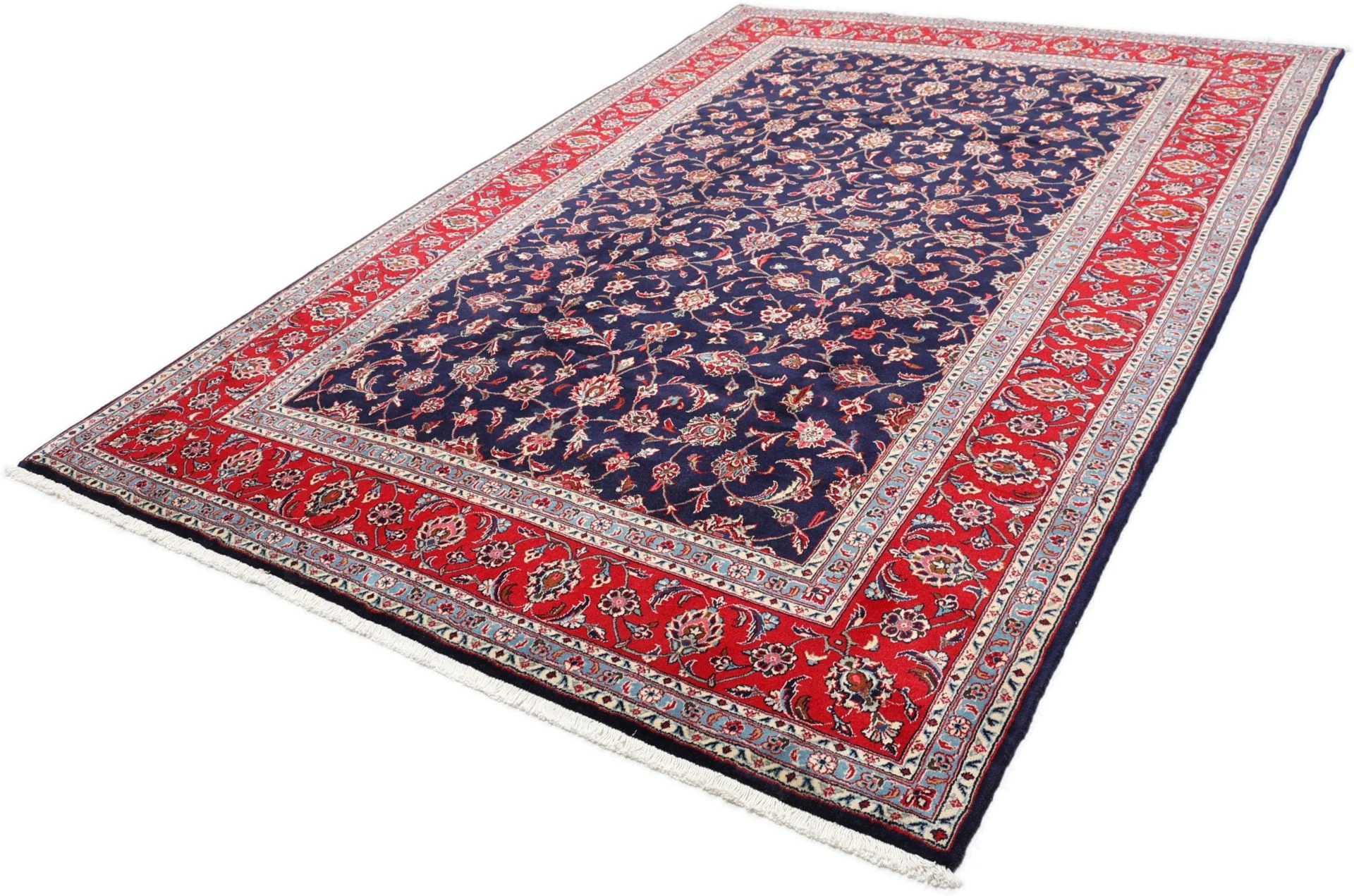 Hand-Knotted Kashan Persian Rug, 200 × 287 cm, Wool - Image 3