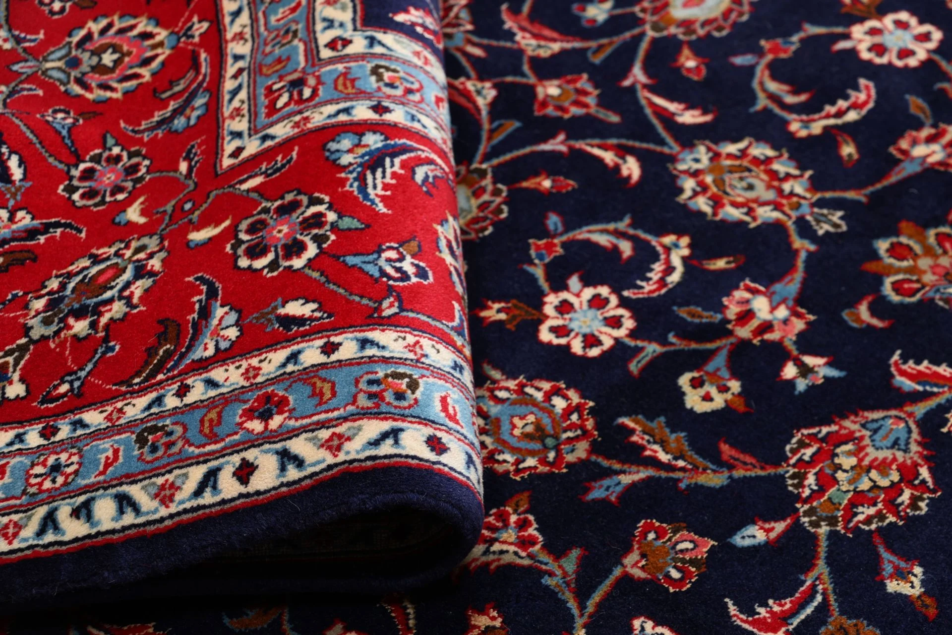 Hand-Knotted Kashan Persian Rug, 200 × 287 cm, Wool - Image 10