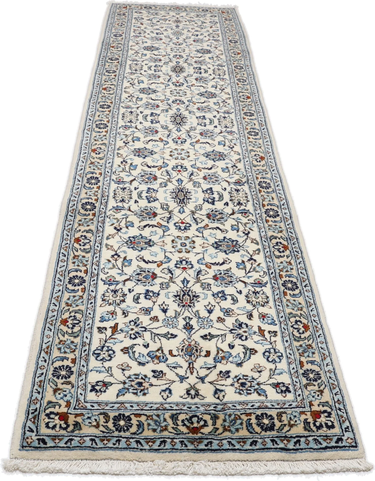 Alternative view of Wool Kashan Persian Rug 72 × 294 cm, hand-knotted