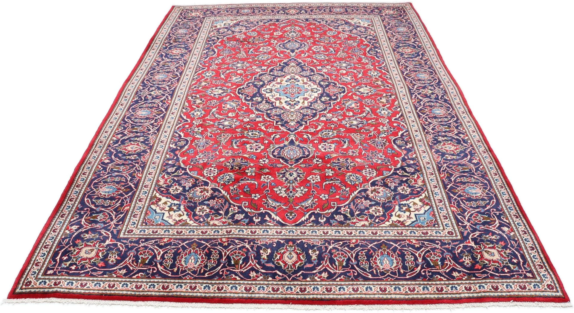Alternative view of Wool Kashan Persian Rug 200 × 295 cm, hand-knotted