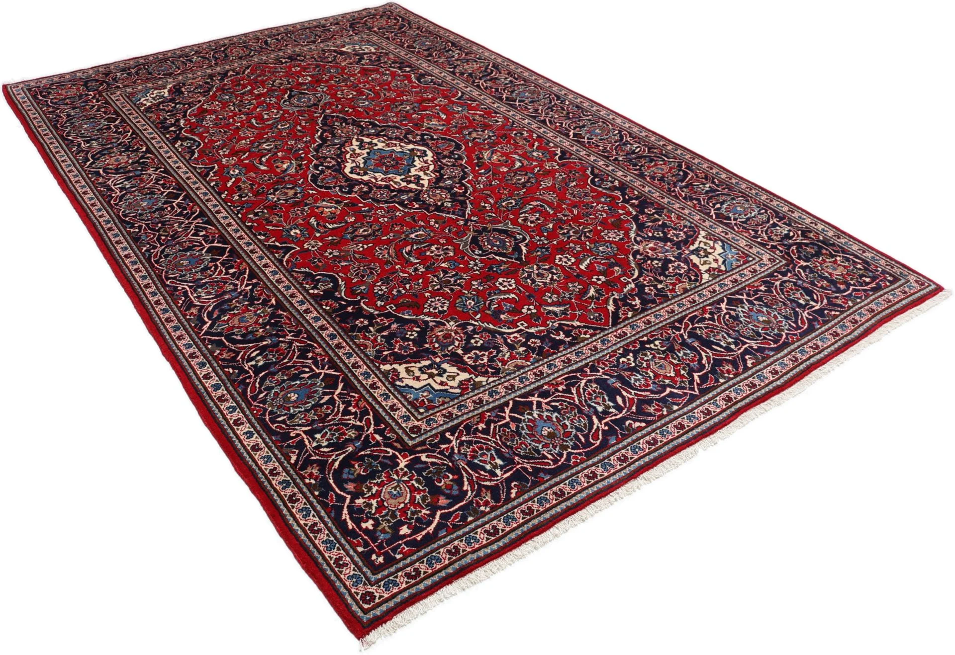 Kashan Persian Rug 195 × 304 cm in Wool, hand-knotted - Image 4