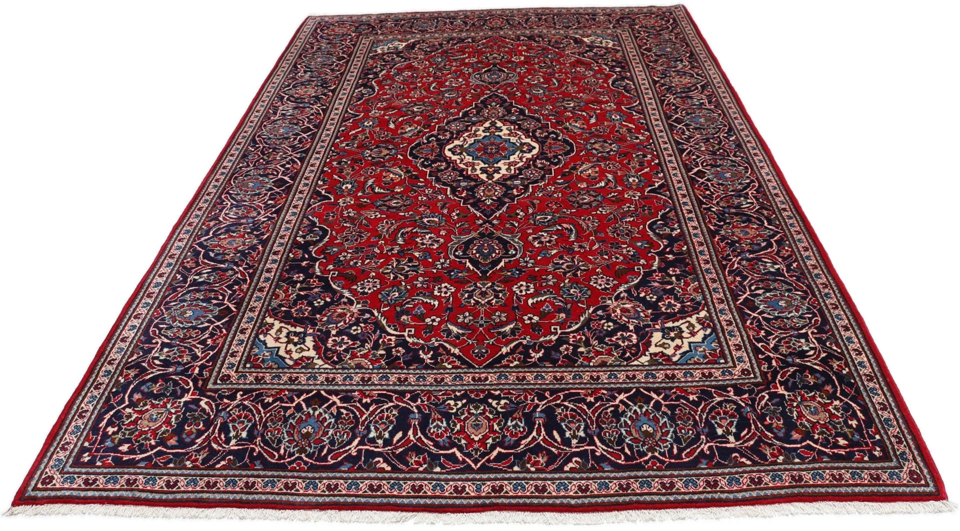 Kashan Persian Rug 195 × 304 cm in Wool, hand-knotted - Image 7