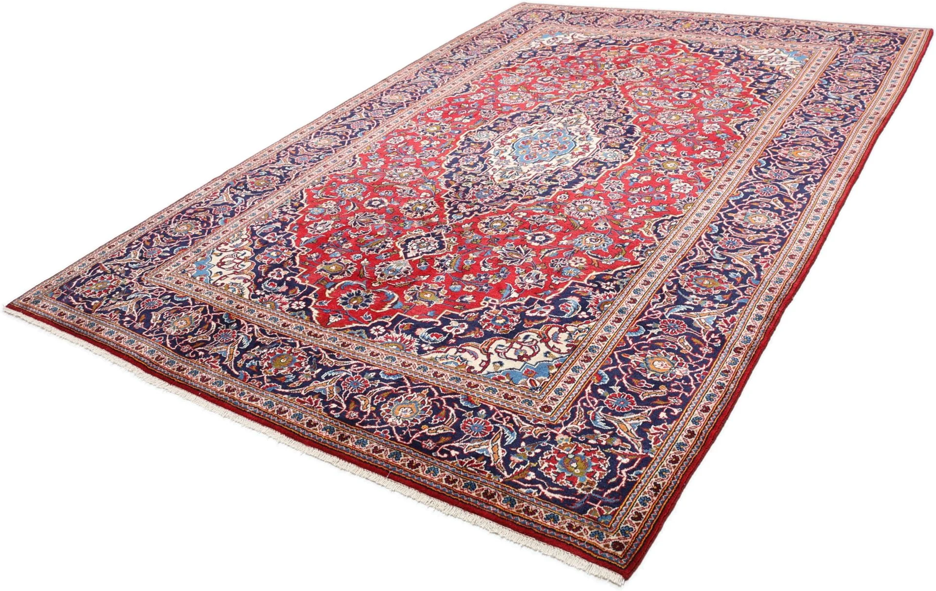 Kashan Persian Rug 198 × 285 cm in Wool, hand-knotted - Image 3