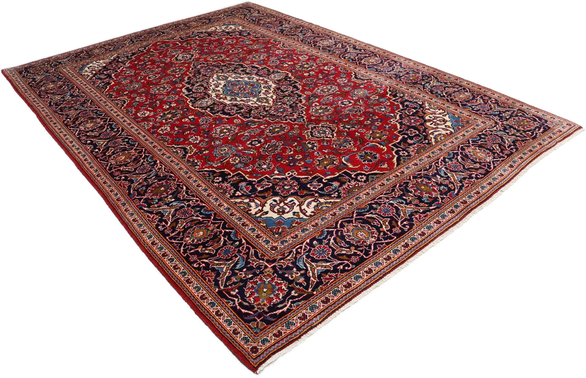 Kashan Persian Rug 198 × 285 cm in Wool, hand-knotted - Image 4