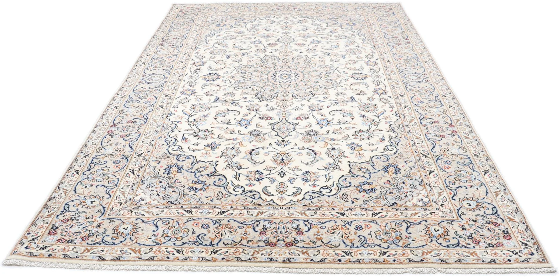 Alternative view of Hand-Knotted Kashan Persian Rug, 195 × 295 cm, Wool