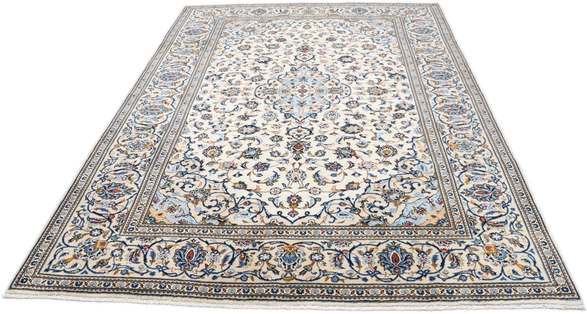 Alternative view of Wool Kashan Persian Rug 198 × 294 cm, hand-knotted