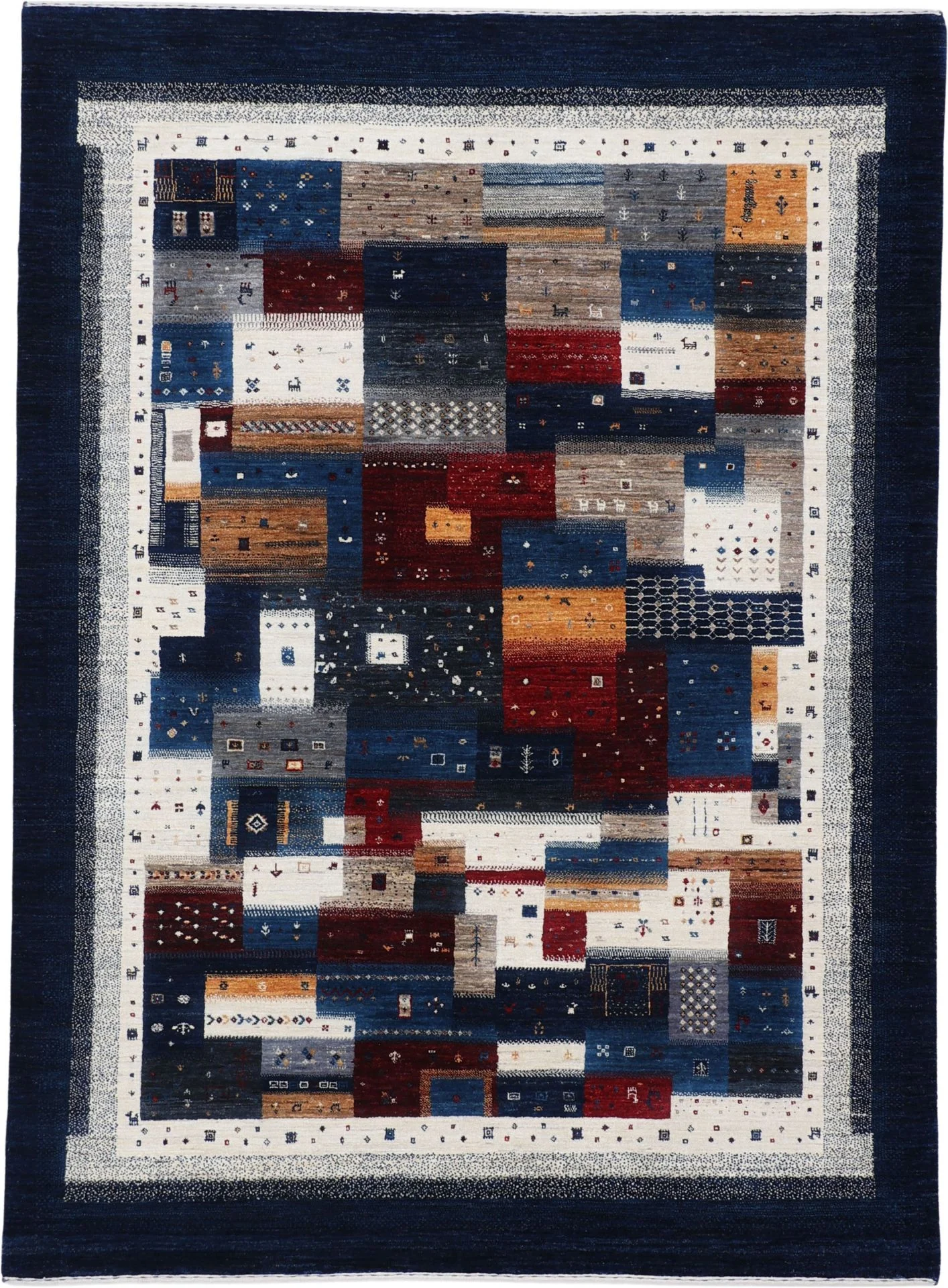 Wool Loribaft Indian Rug 180 × 244 cm, hand-knotted