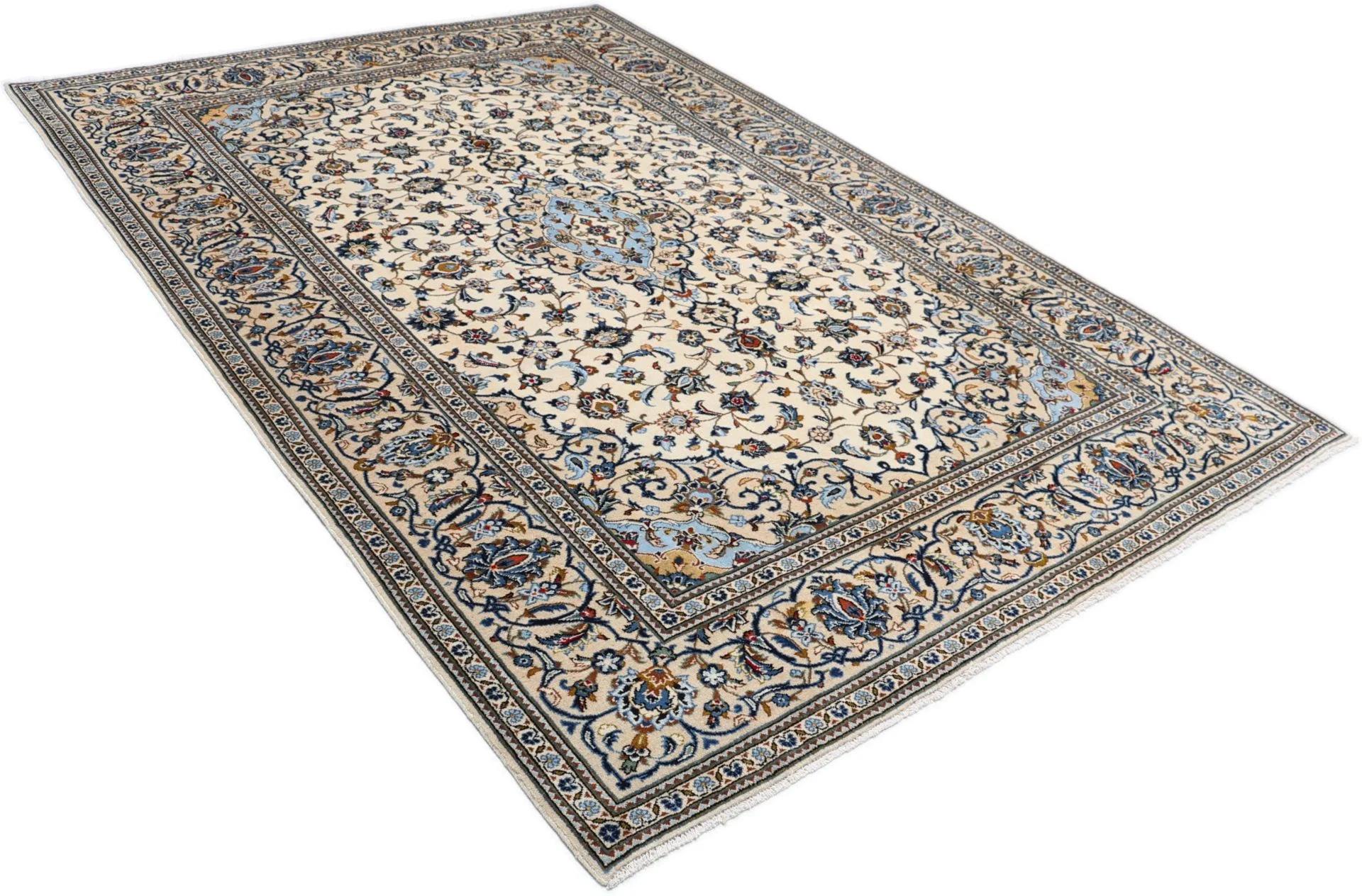 Wool Kashan Persian Rug 198 × 294 cm, hand-knotted - Image 4