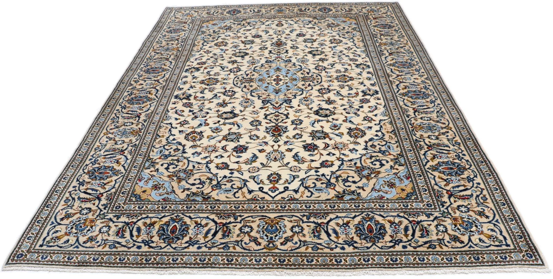 Wool Kashan Persian Rug 198 × 294 cm, hand-knotted - Image 7