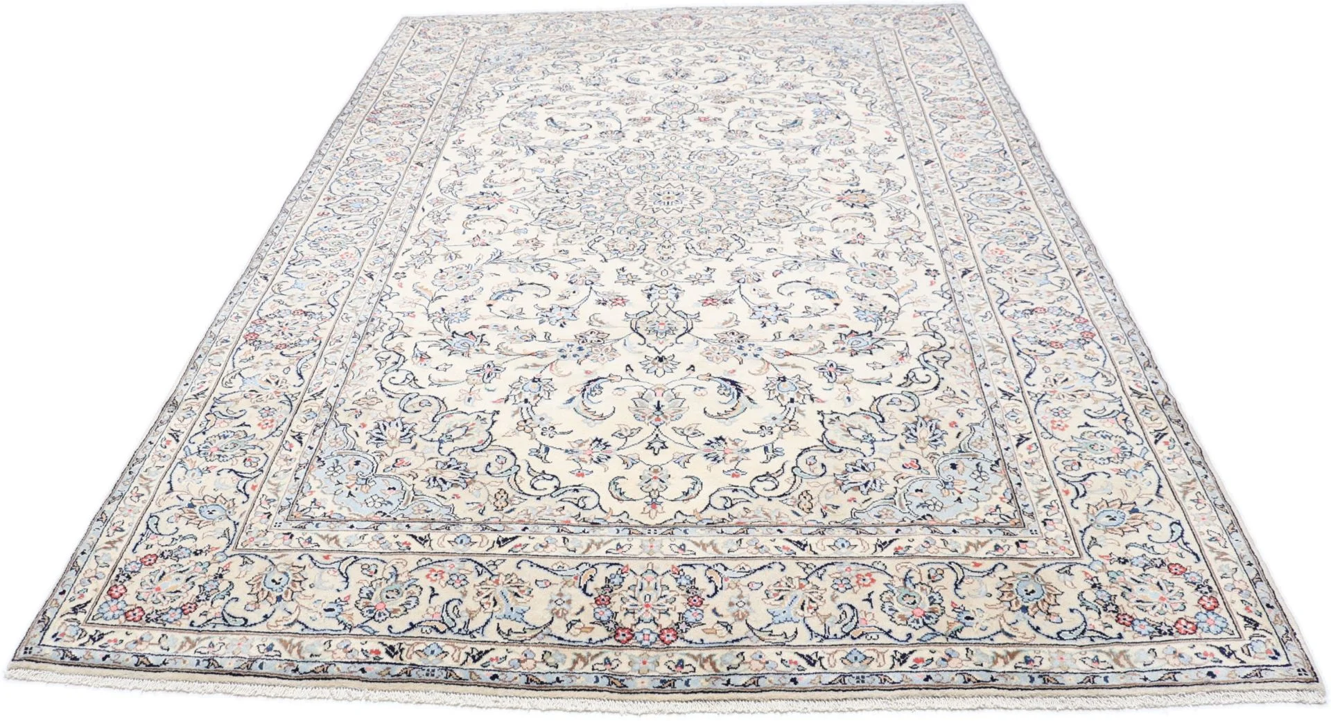 Alternative view of Kashan Persian Rug 197 × 294 cm in Wool, hand-knotted