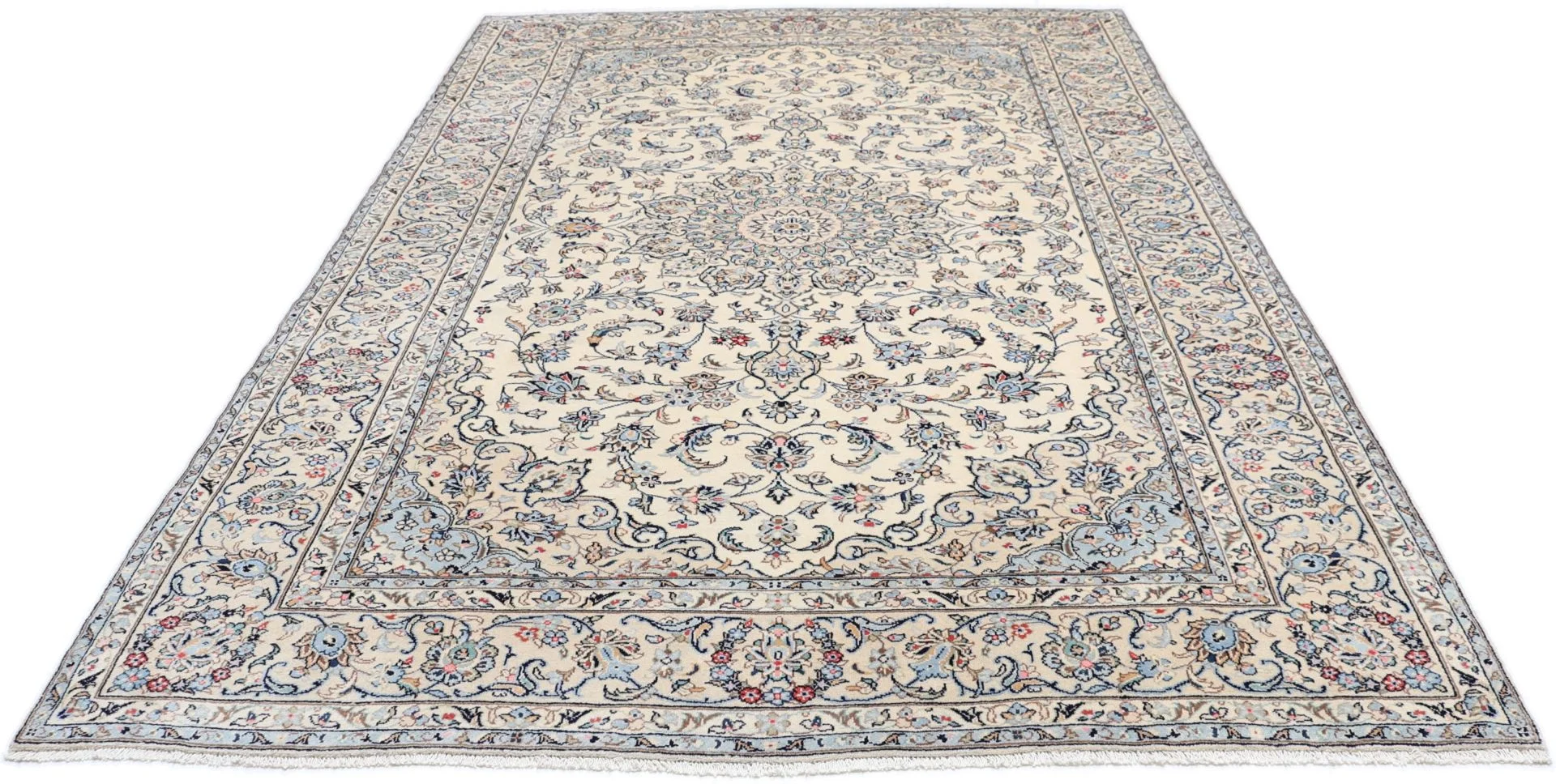 Kashan Persian Rug 197 × 294 cm in Wool, hand-knotted - Image 7