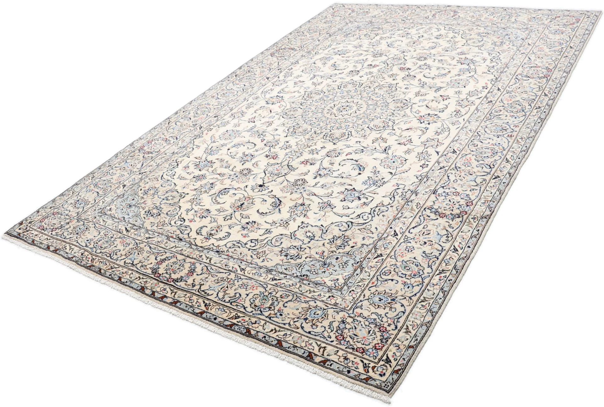 Hand-Knotted Kashan Persian Rug, 197 × 295 cm, Wool - Image 3