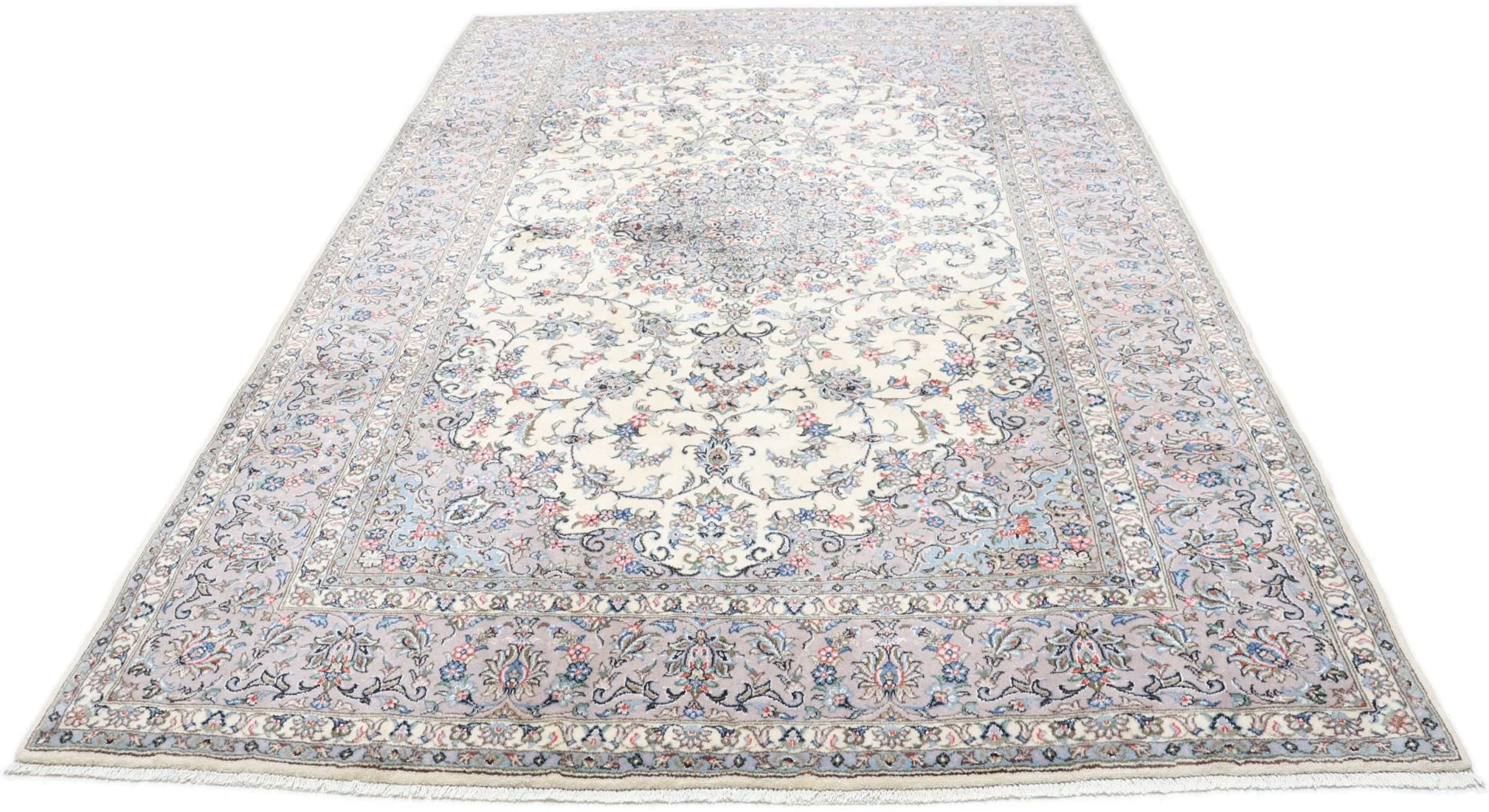 Alternative view of Hand-Knotted Kashan Persian Rug, 198 × 297 cm, Wool