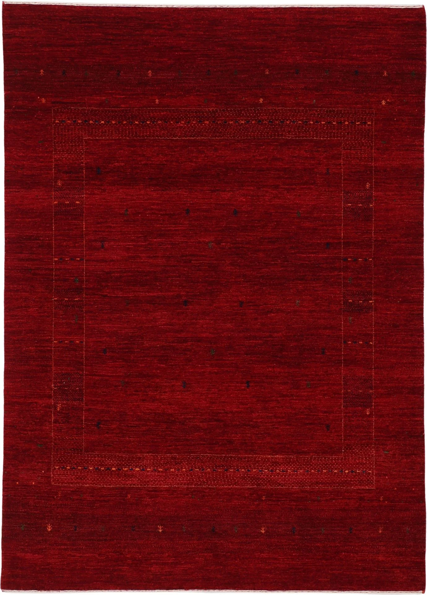 Wool Loribaft Indian Rug 176 × 244 cm, hand-knotted