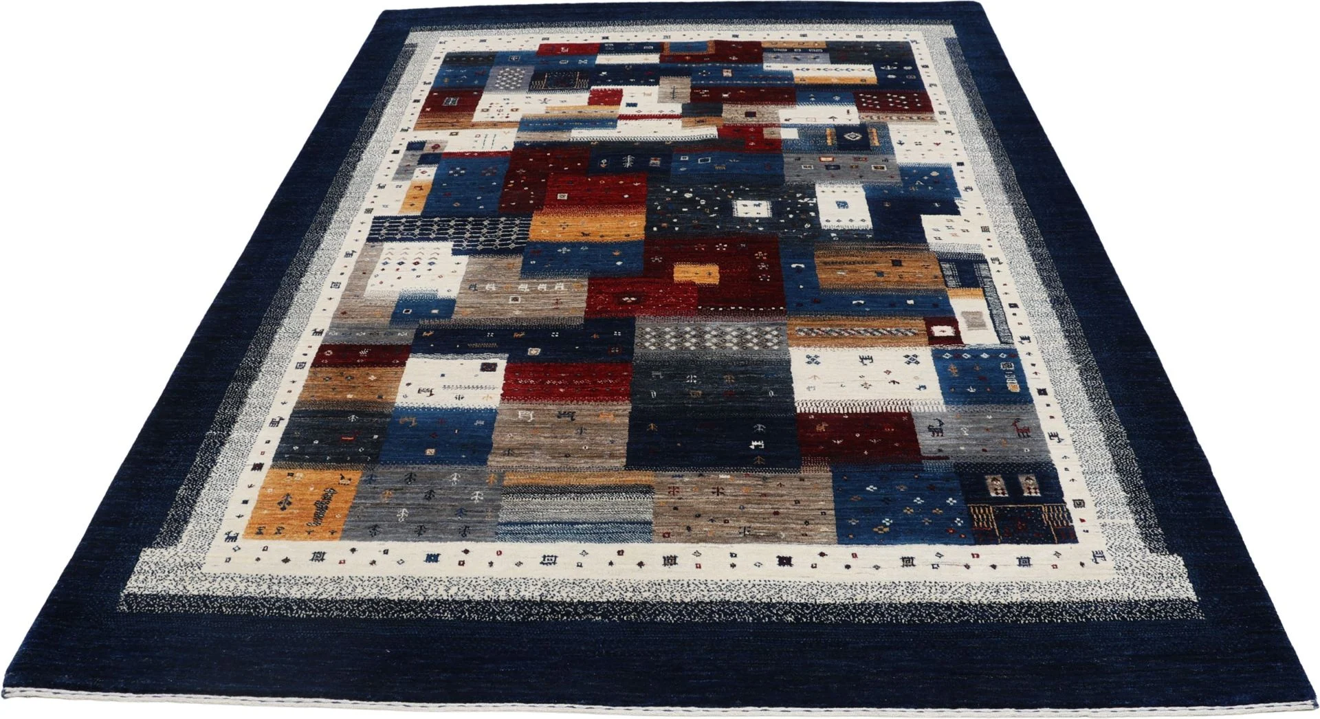 Alternative view of Wool Loribaft Indian Rug 180 × 244 cm, hand-knotted