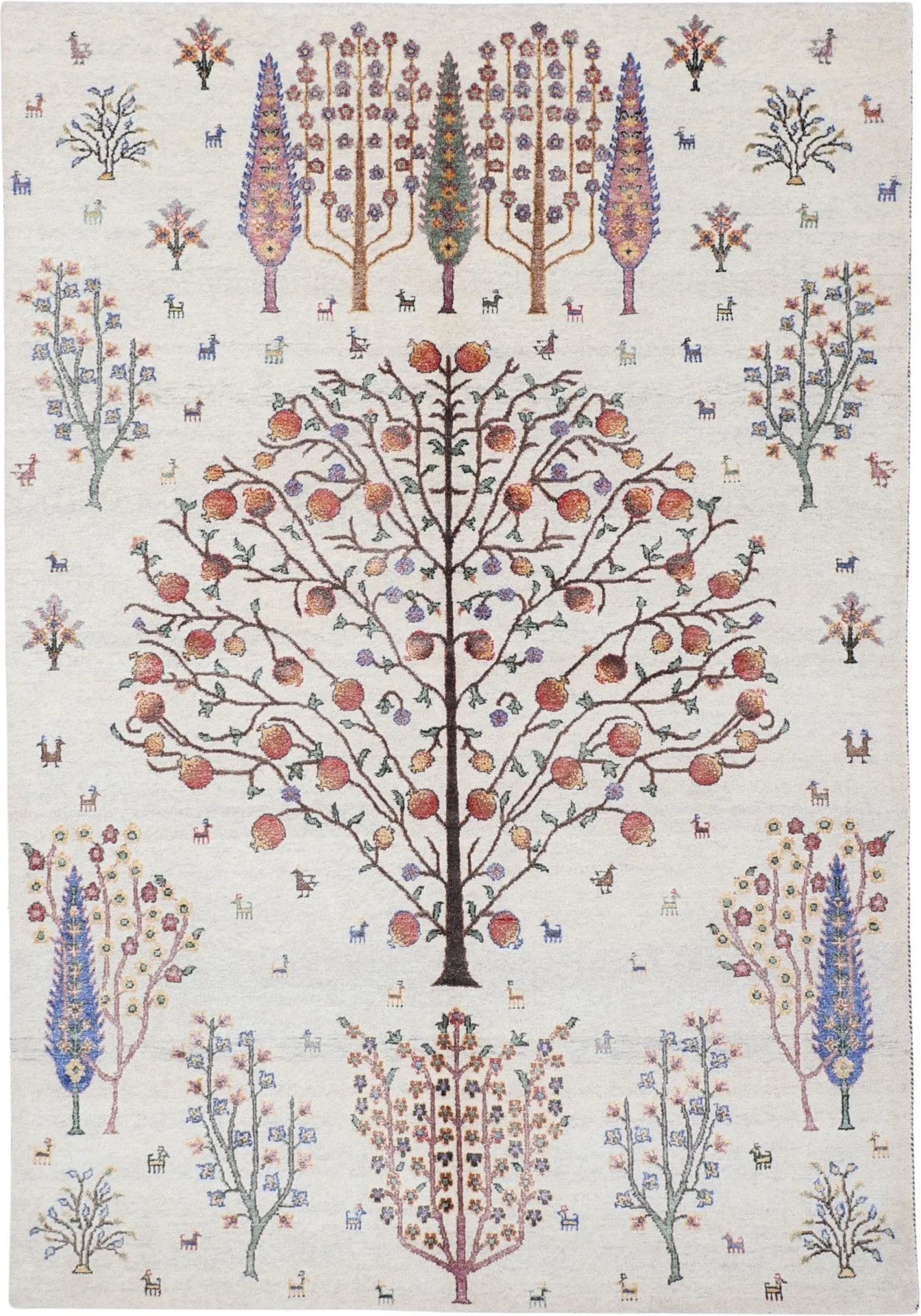 Hand-Knotted Loribaft Indian Rug, 171 × 245 cm, Wool