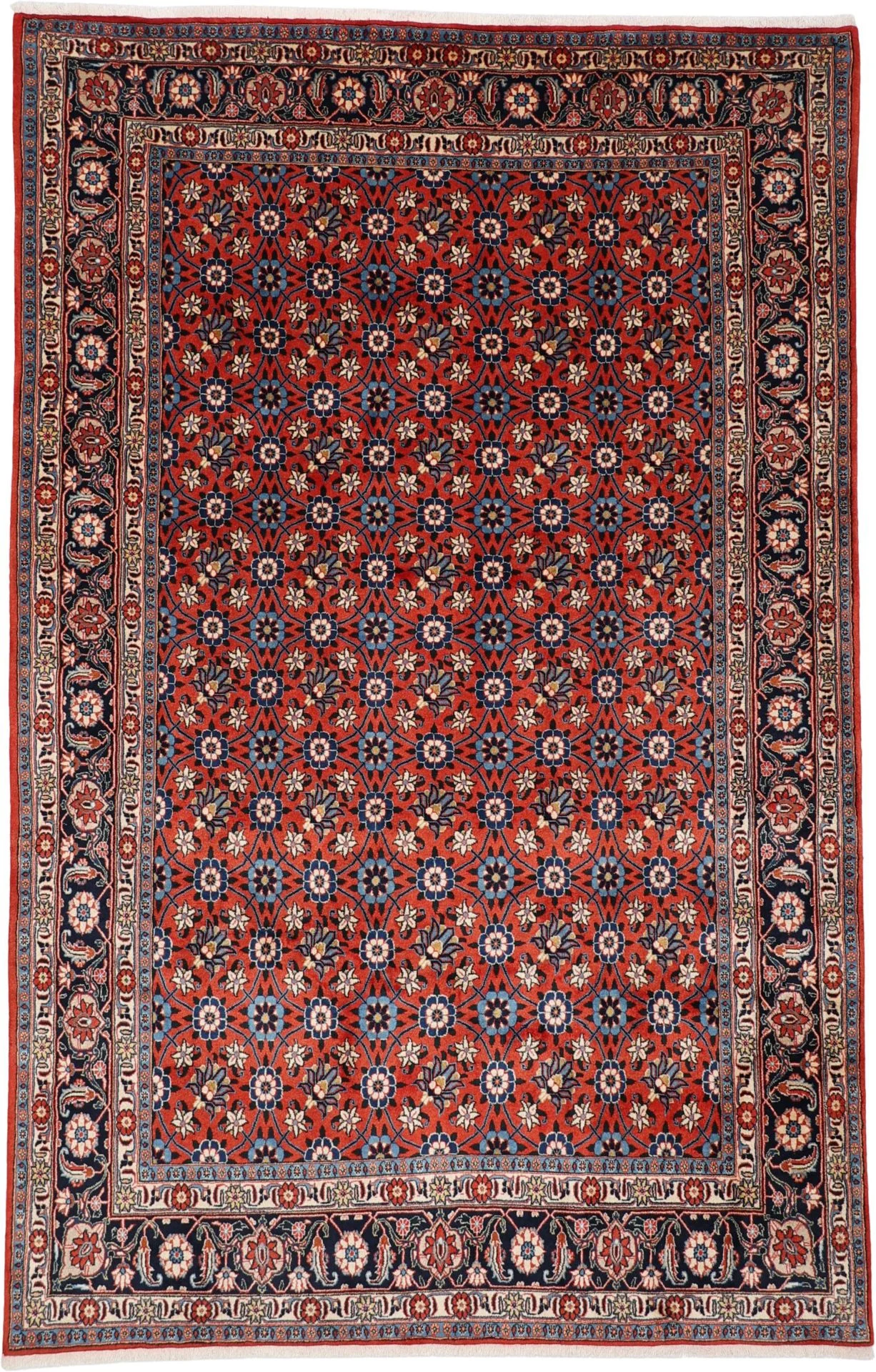 Wool Persian Rug 195 × 302 cm, hand-knotted