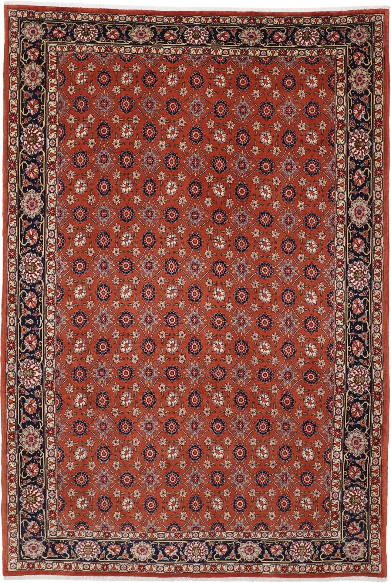 Wool Persian Rug 200 × 295 cm, hand-knotted