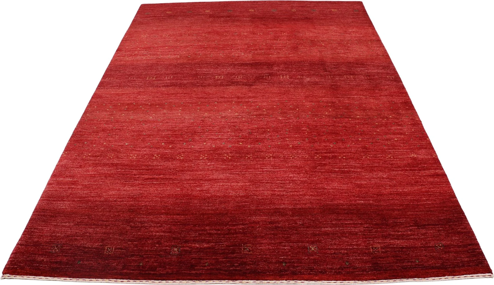 Alternative view of Hand-Knotted Loribaft Indian Rug, 168 × 244 cm, Wool