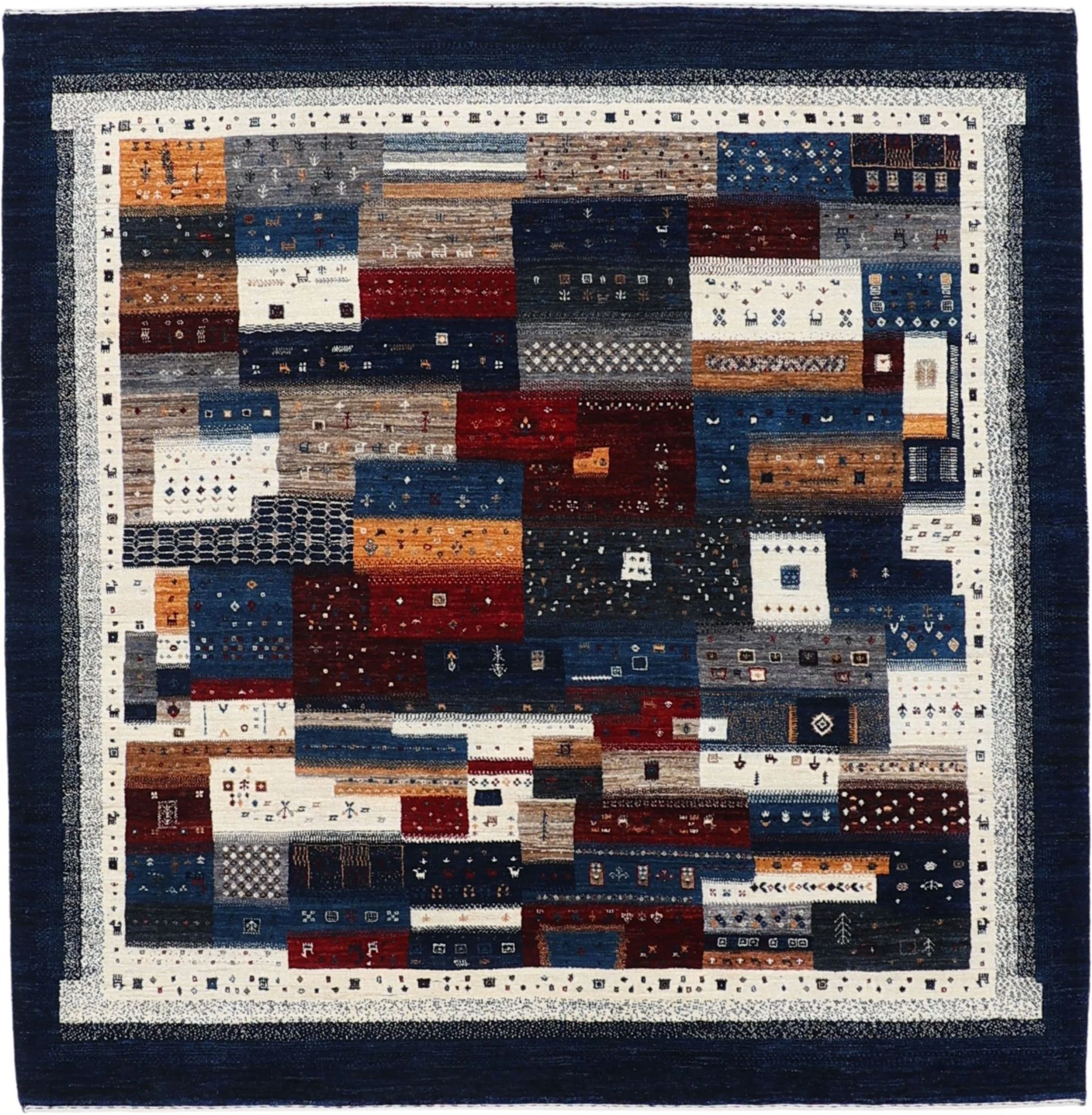Loribaft Indian Rug 206 × 209 cm in Wool, hand-knotted