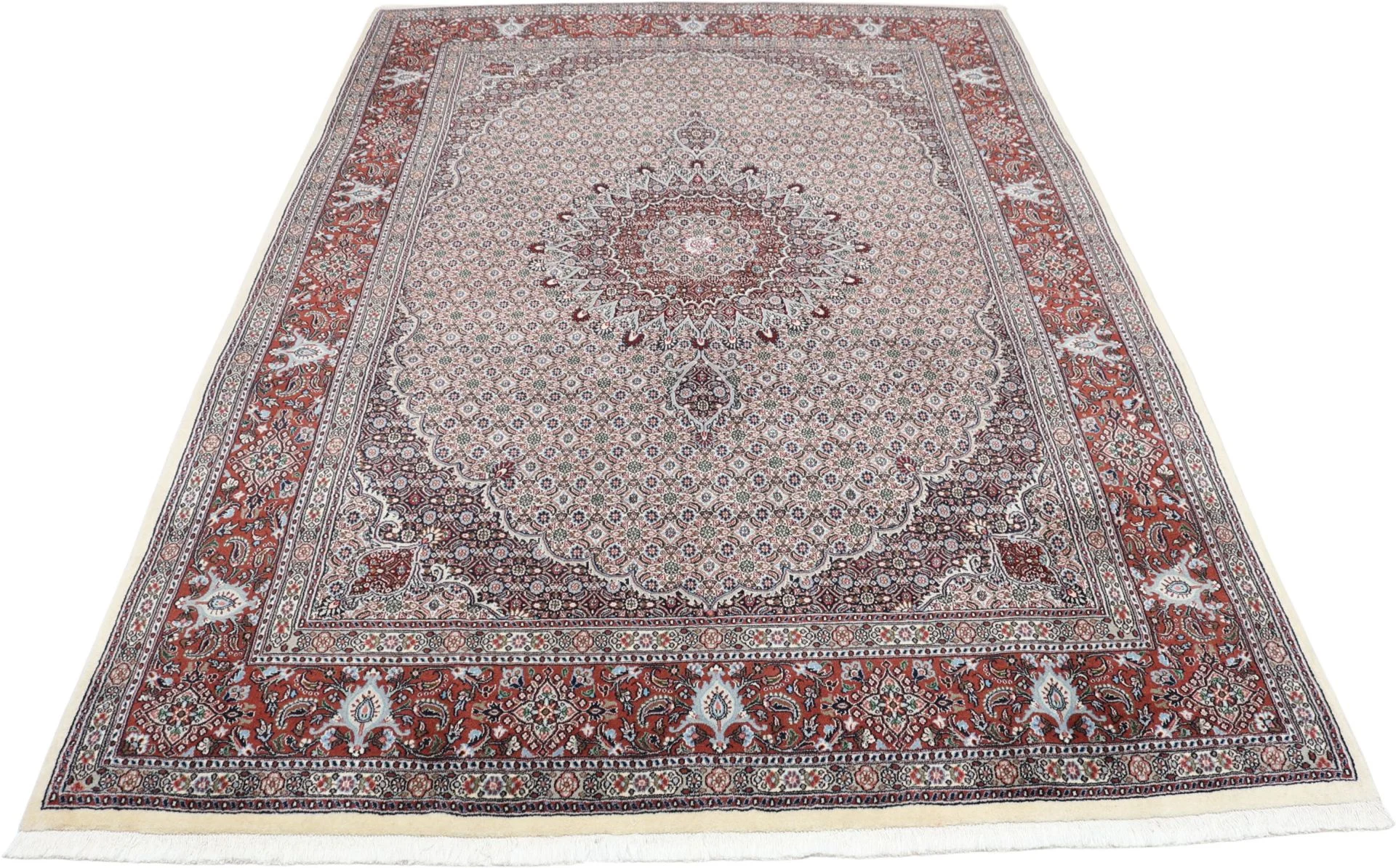 Alternative view of Wool Moud Persian Rug 195 × 280 cm, hand-knotted