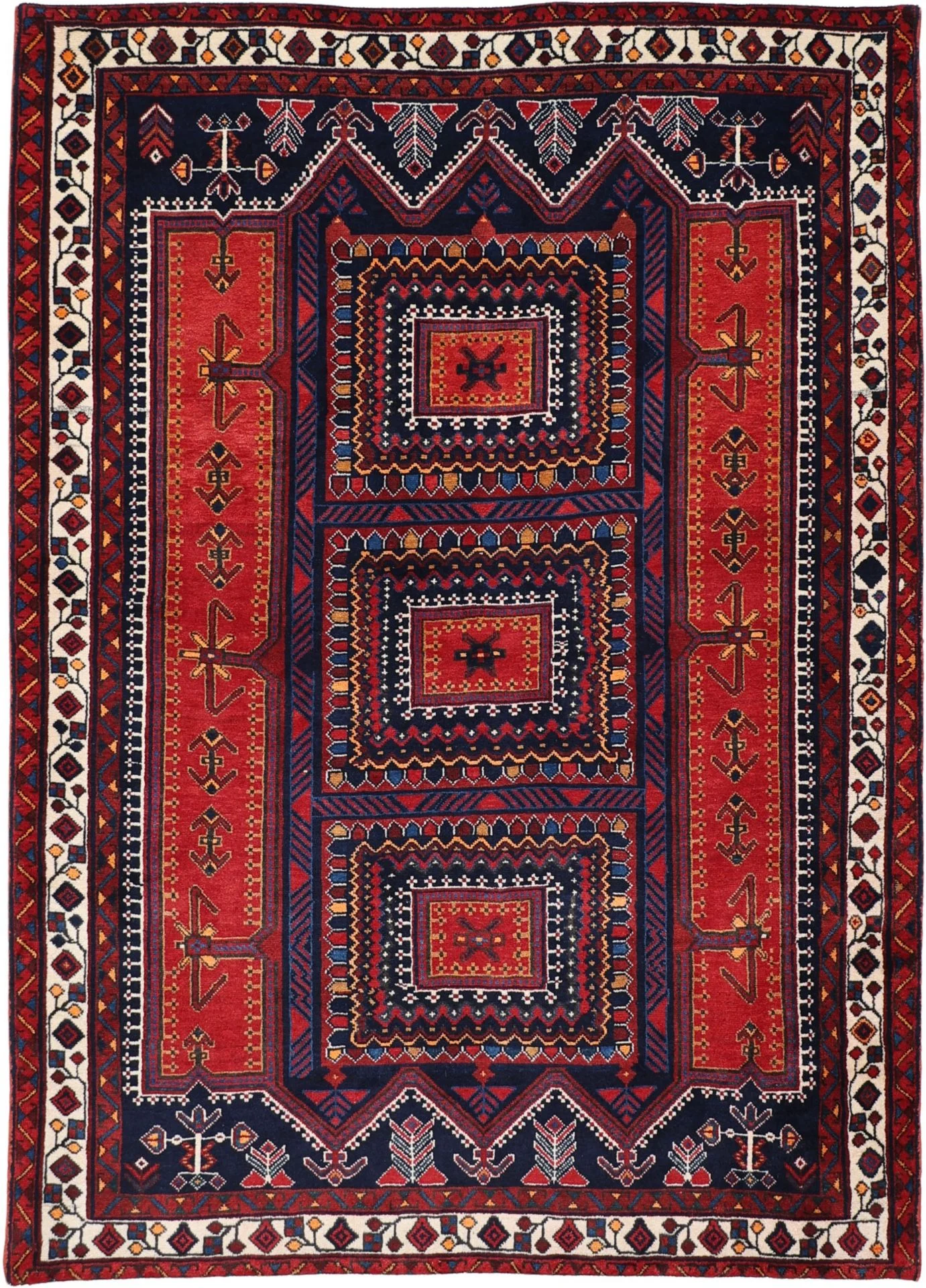 Hand-Knotted Persian Rug, 170 × 237 cm, Wool