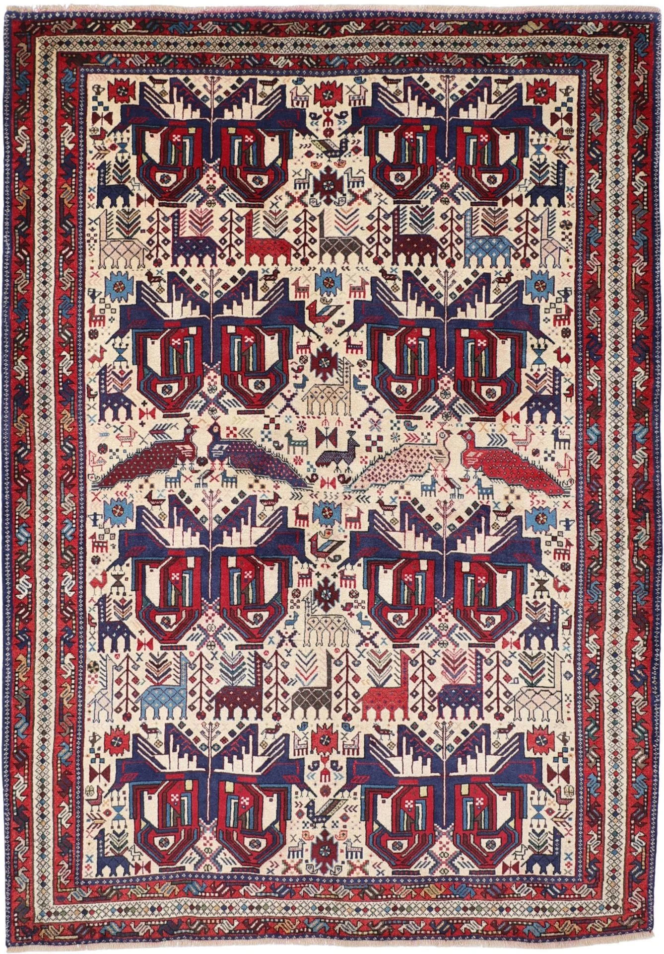 Hand-Knotted Persian Rug, 170 × 238 cm, Wool