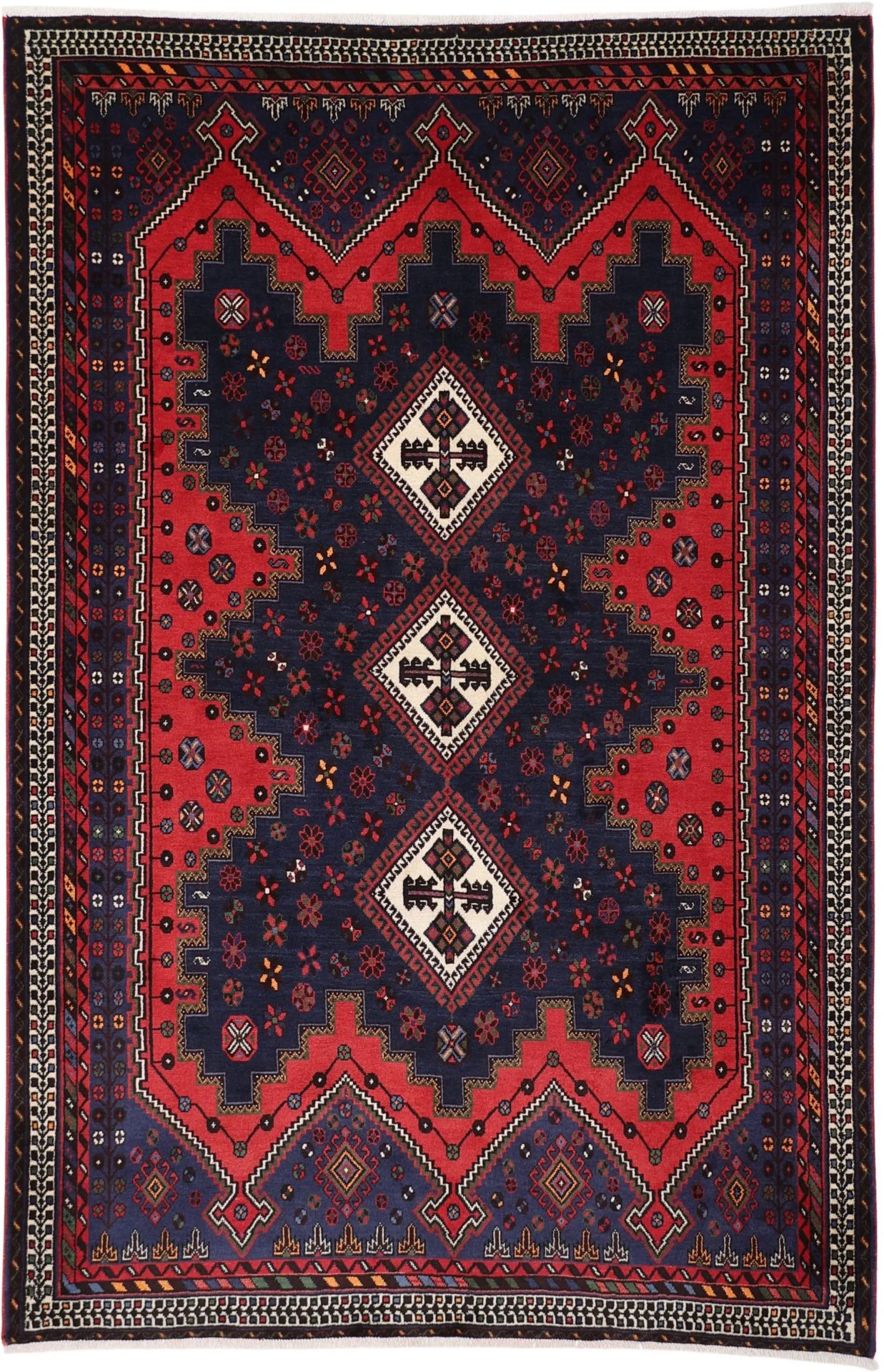 Wool Persian Rug 176 × 268 cm, hand-knotted