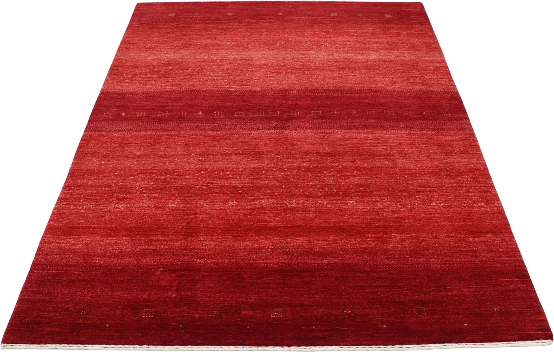 Alternative view of Hand-Knotted Loribaft Indian Rug, 174 × 247 cm, Wool