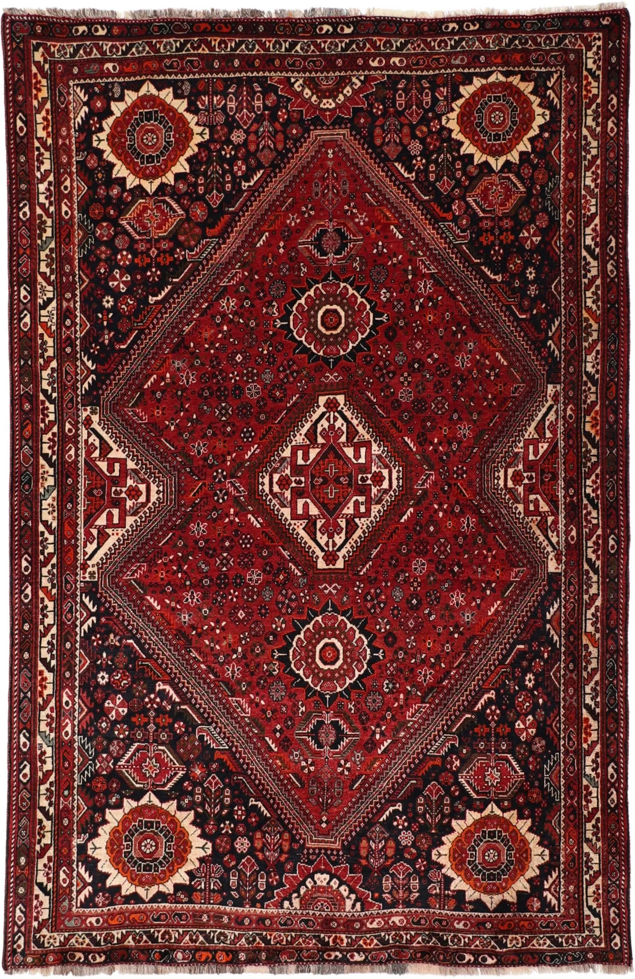 Shiraz Persian Rug 176 × 265 cm in Wool, hand-knotted