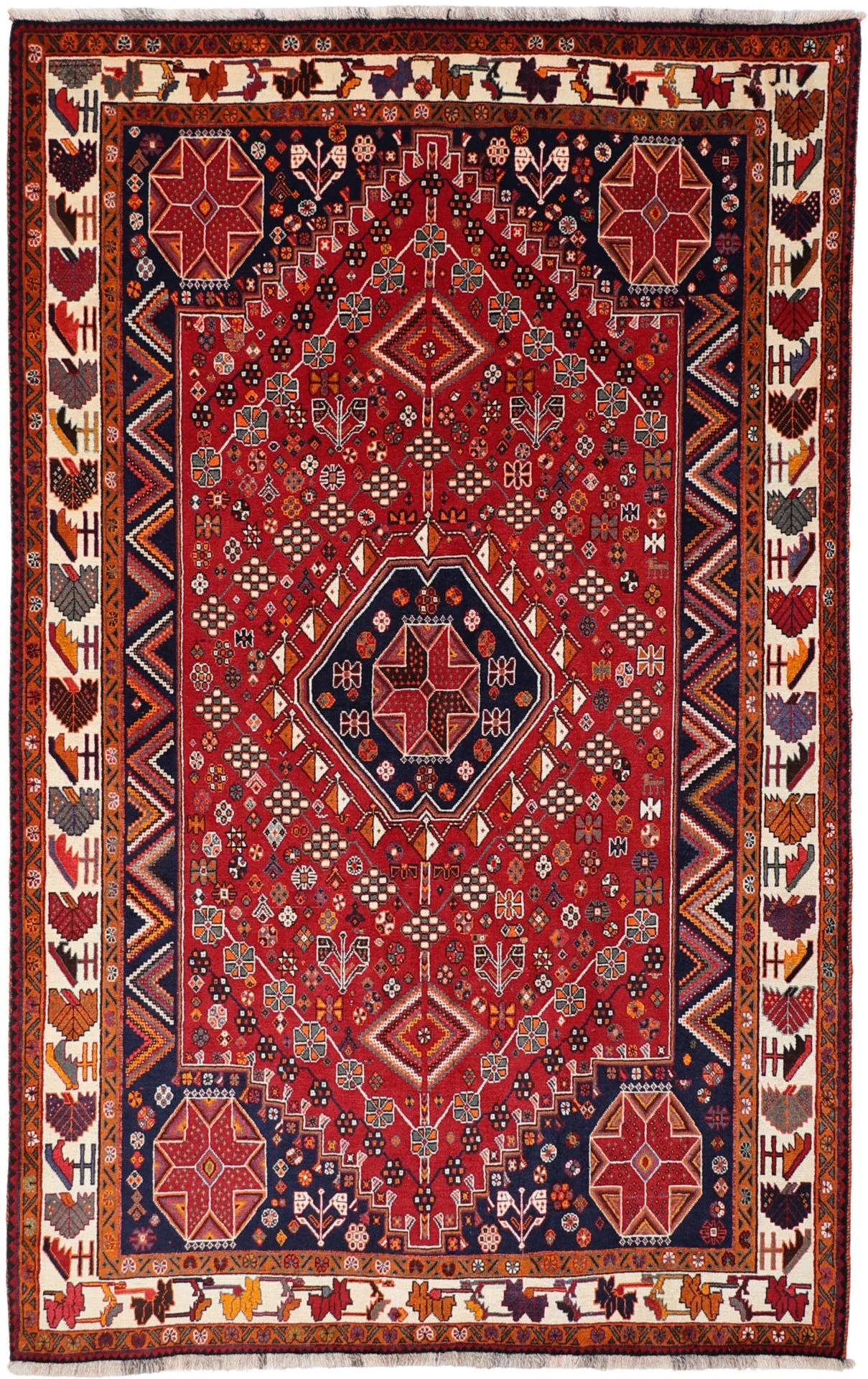 Shiraz Persian Rug 175 × 275 cm in Wool, hand-knotted