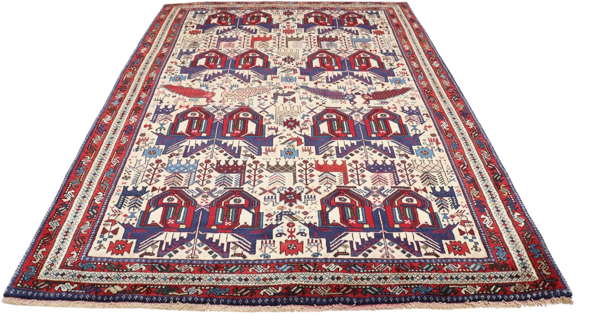 Alternative view of Hand-Knotted Persian Rug, 170 × 238 cm, Wool