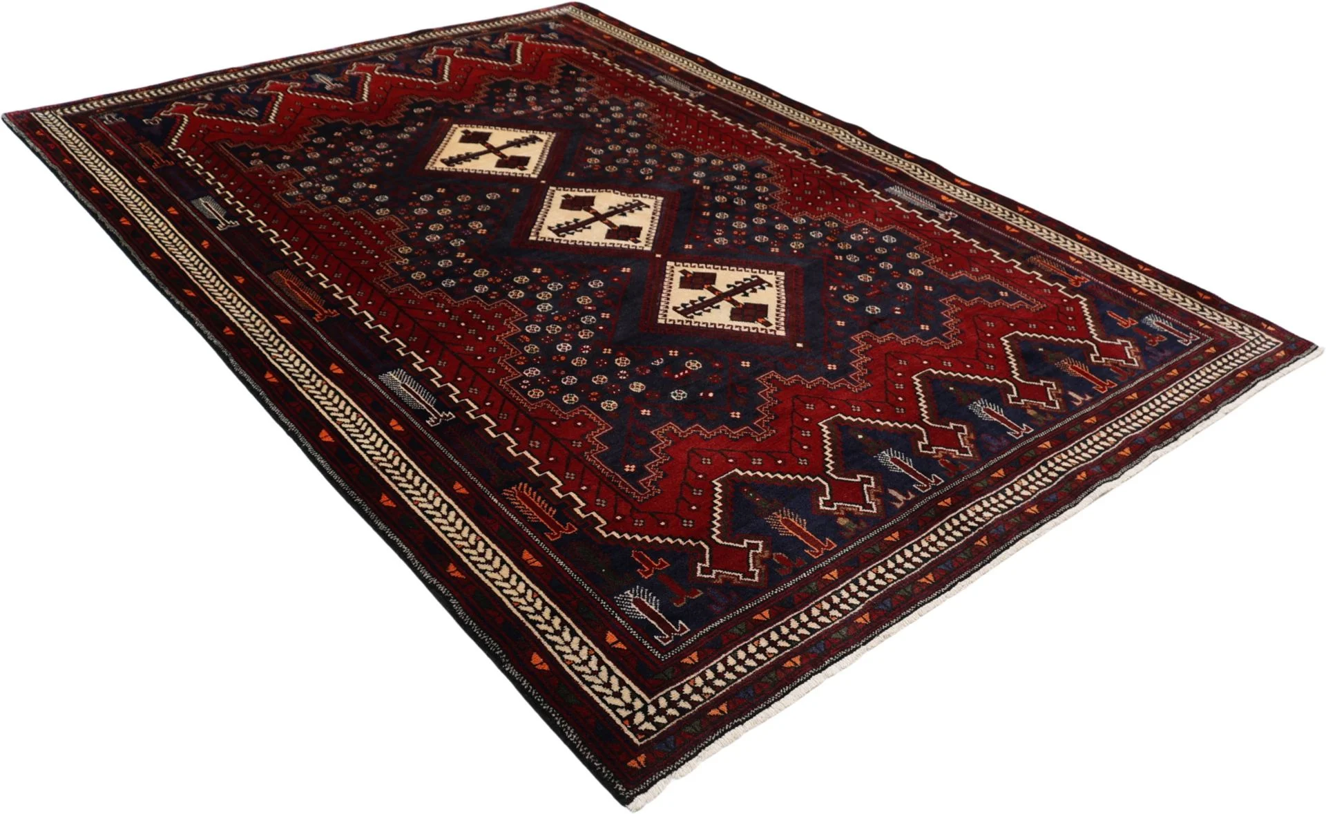 Persian Rug 169 × 238 cm in Wool, hand-knotted - Image 4